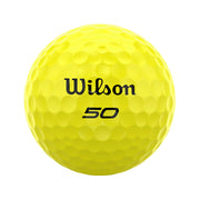 Wilson 50 Elite Yellow Golf Balls