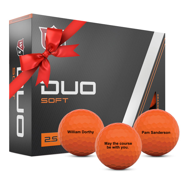 Wilson Duo Soft Orange Golf Balls