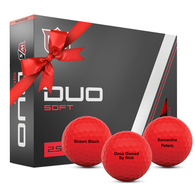 Wilson Duo Soft Red Golf Balls