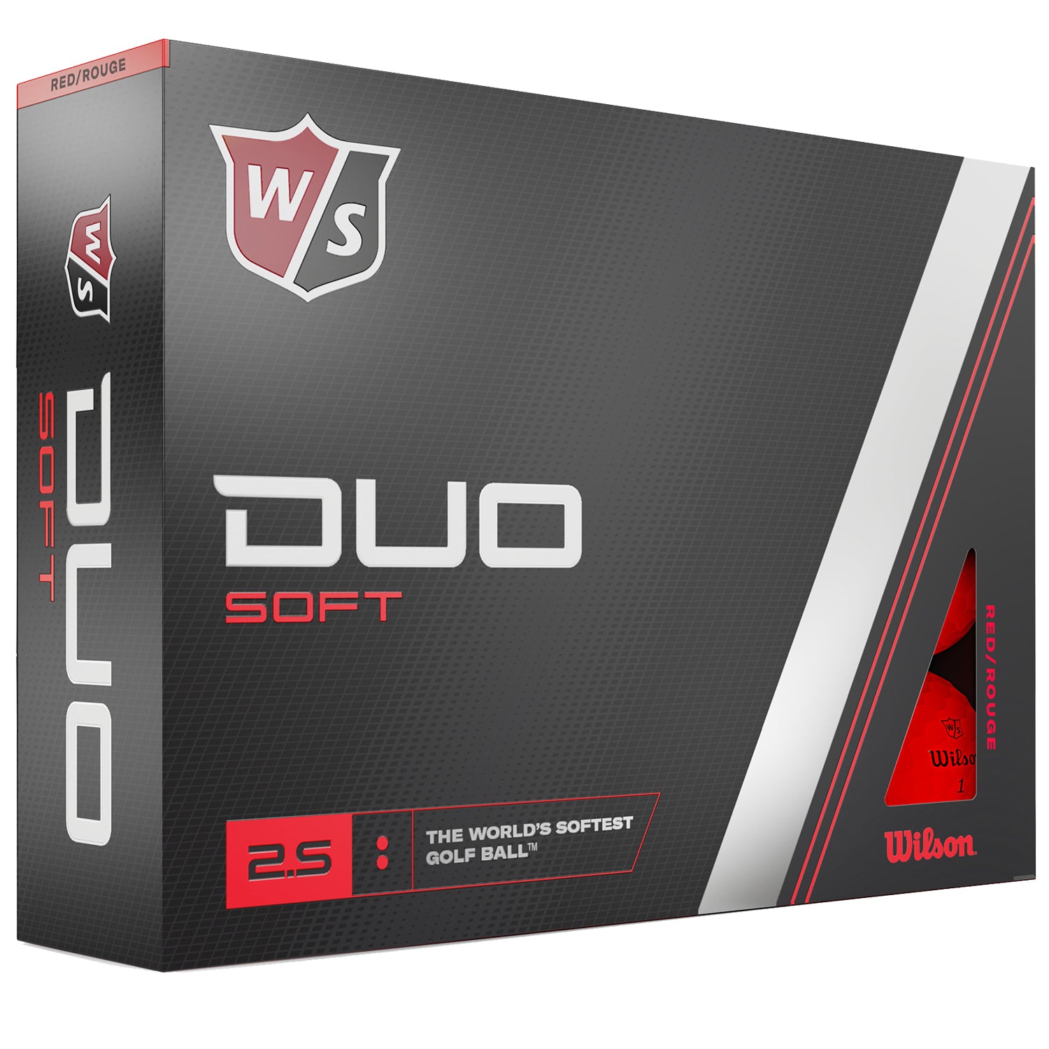 Wilson Duo Soft Red Golf Balls One Dozen
