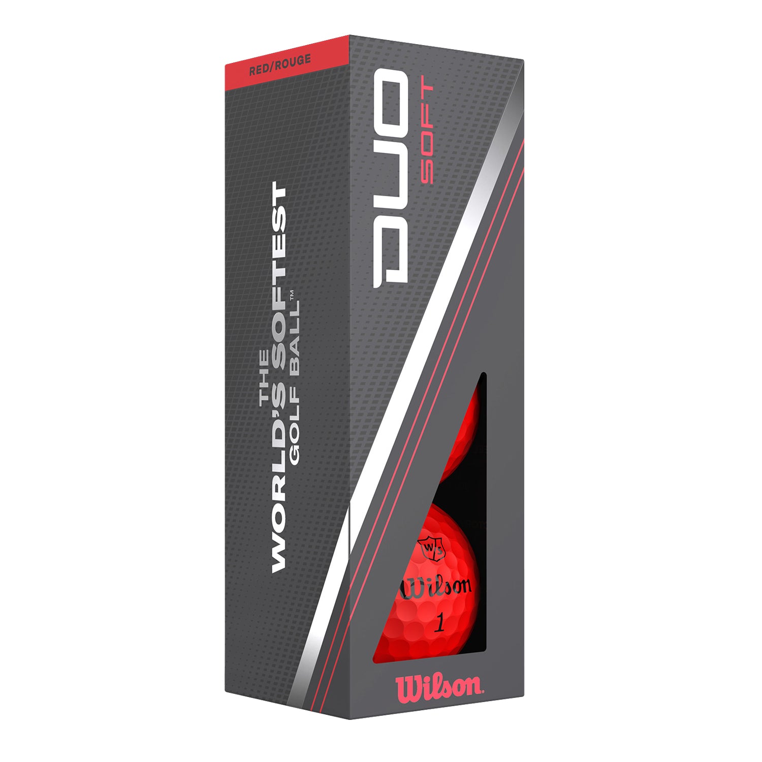 Wilson Duo Soft Red Golf Balls One Dozen