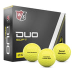 Wilson Duo Soft Yellow Golf Balls One Dozen
