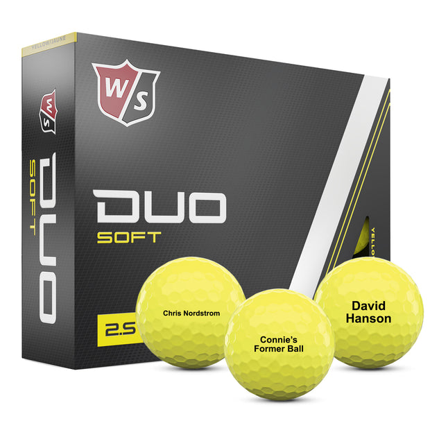 Wilson Duo Soft Yellow Golf Balls