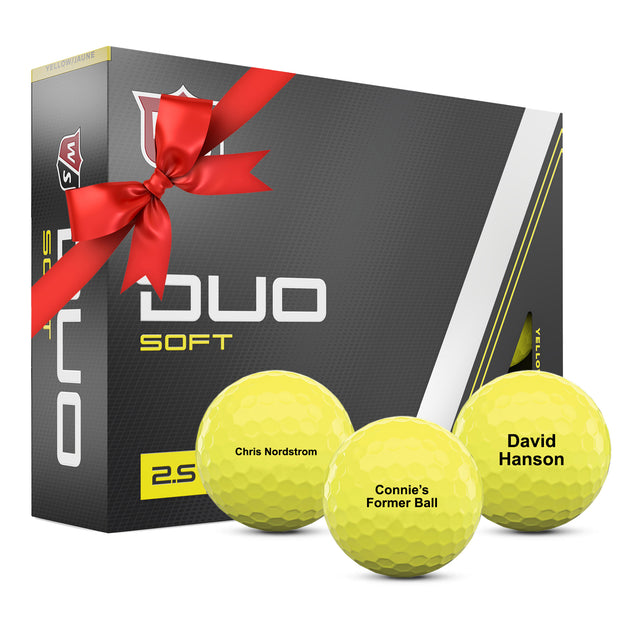 Wilson Duo Soft Yellow Golf Balls