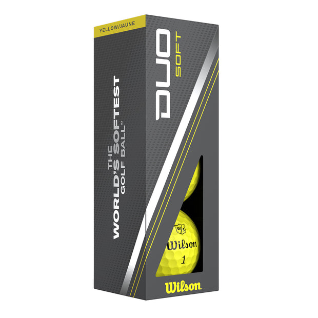 Wilson Duo Soft Yellow Golf Balls