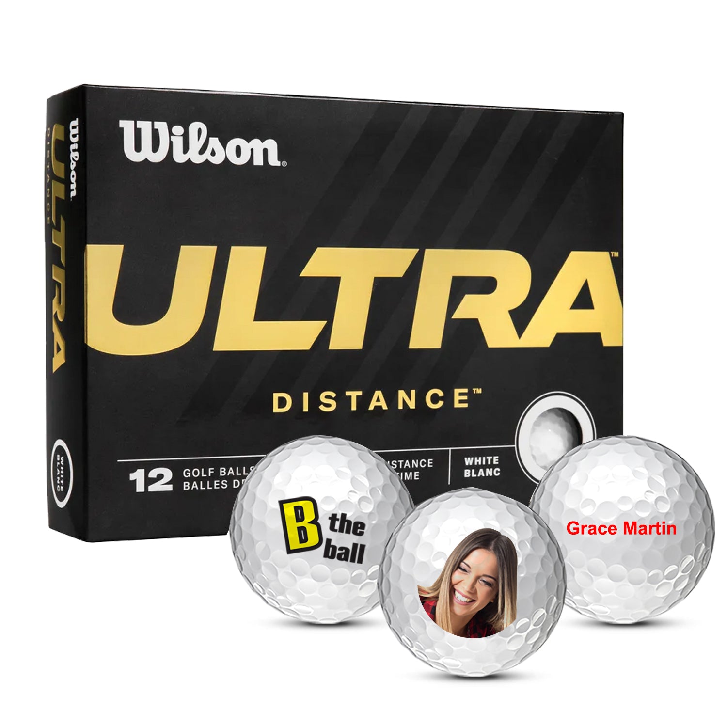 Custom Wilson Ultra Distance Golf Balls