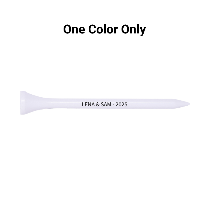 Bulk White Wood Golf Tees - 1,000 PACK