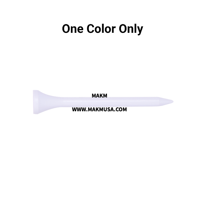 Bulk White Plastic Golf Tees - 1,000 PACK