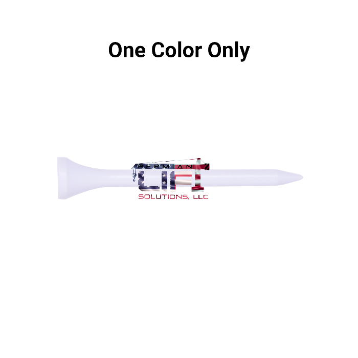 Bulk White Plastic Golf Tees - 1,000 PACK
