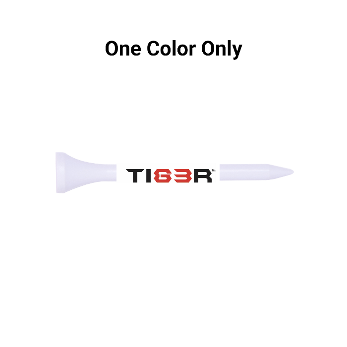 Bulk White Plastic Golf Tees - 1,000 PACK