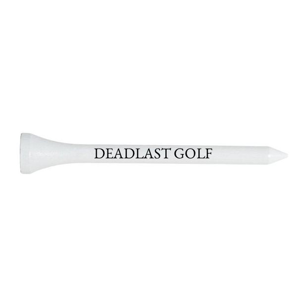 White Wood Golf Tees - 50 PACK