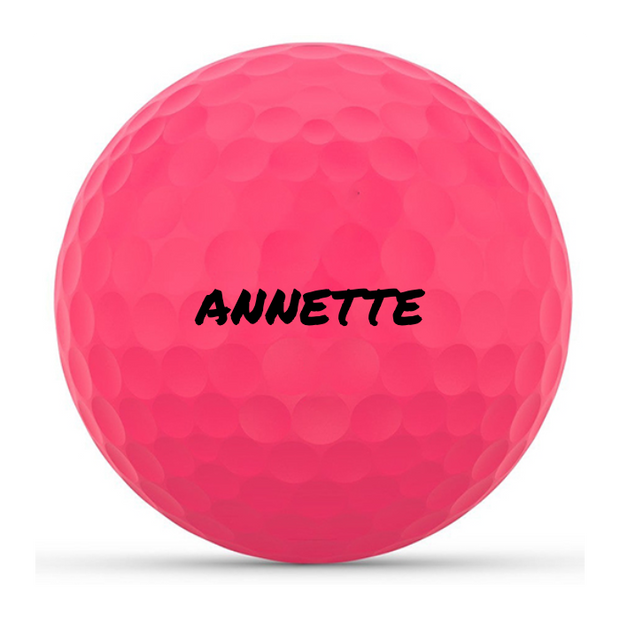 Custom Printed Callaway Supersoft Matte Pink Golf Balls