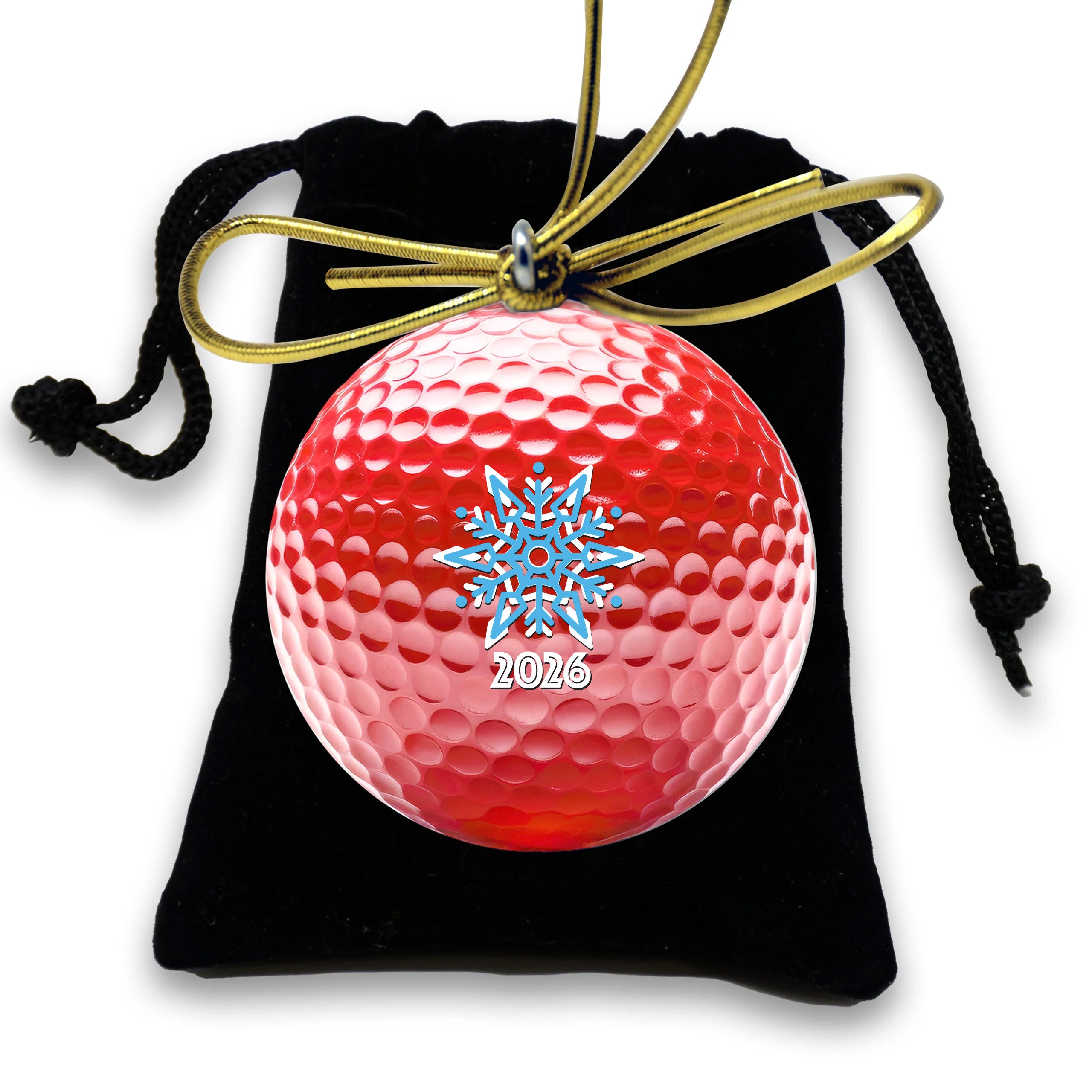 Christmas Golf Ball Ornament