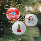 Christmas Golf Ball Ornament