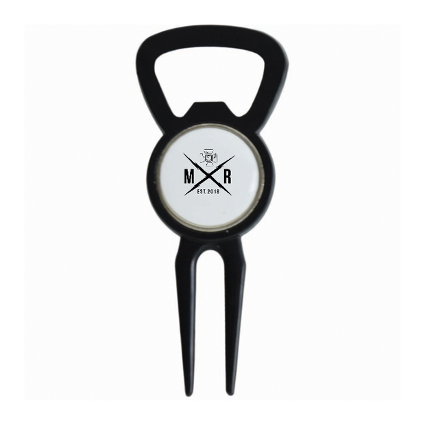 Divot Tool Bottle Opener Black