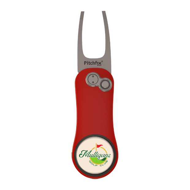 Red Pitchfix Hybrid 2.0 Divot Tool