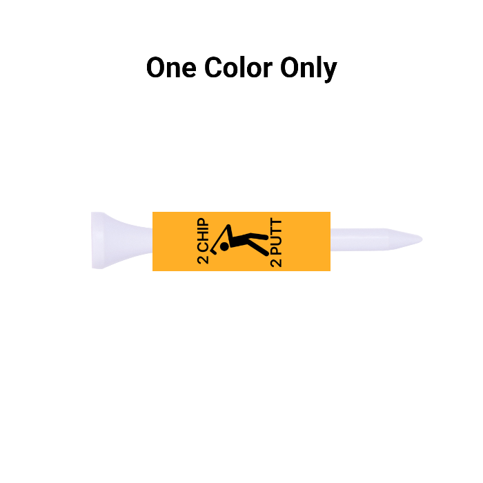 Bulk White Wood Golf Tees - 1,000 PACK