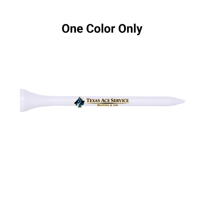 Bulk White Wood Golf Tees - 1,000 PACK