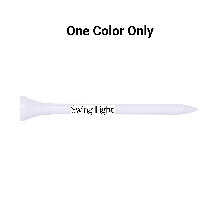 Bulk White Plastic Golf Tees - 1,000 PACK