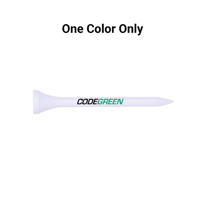 Bulk White Plastic Golf Tees - 1,000 PACK