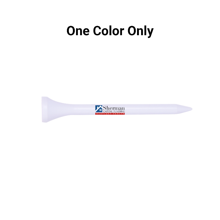 Bulk White Wood Golf Tees - 1,000 PACK