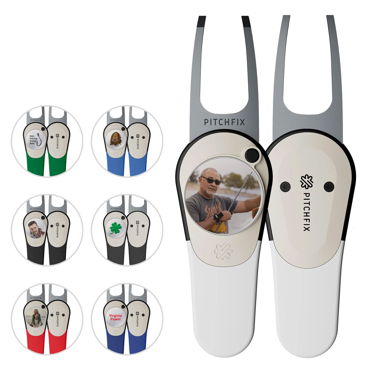 Pitchfix Icon Divot Tool with Custom Ball Marker