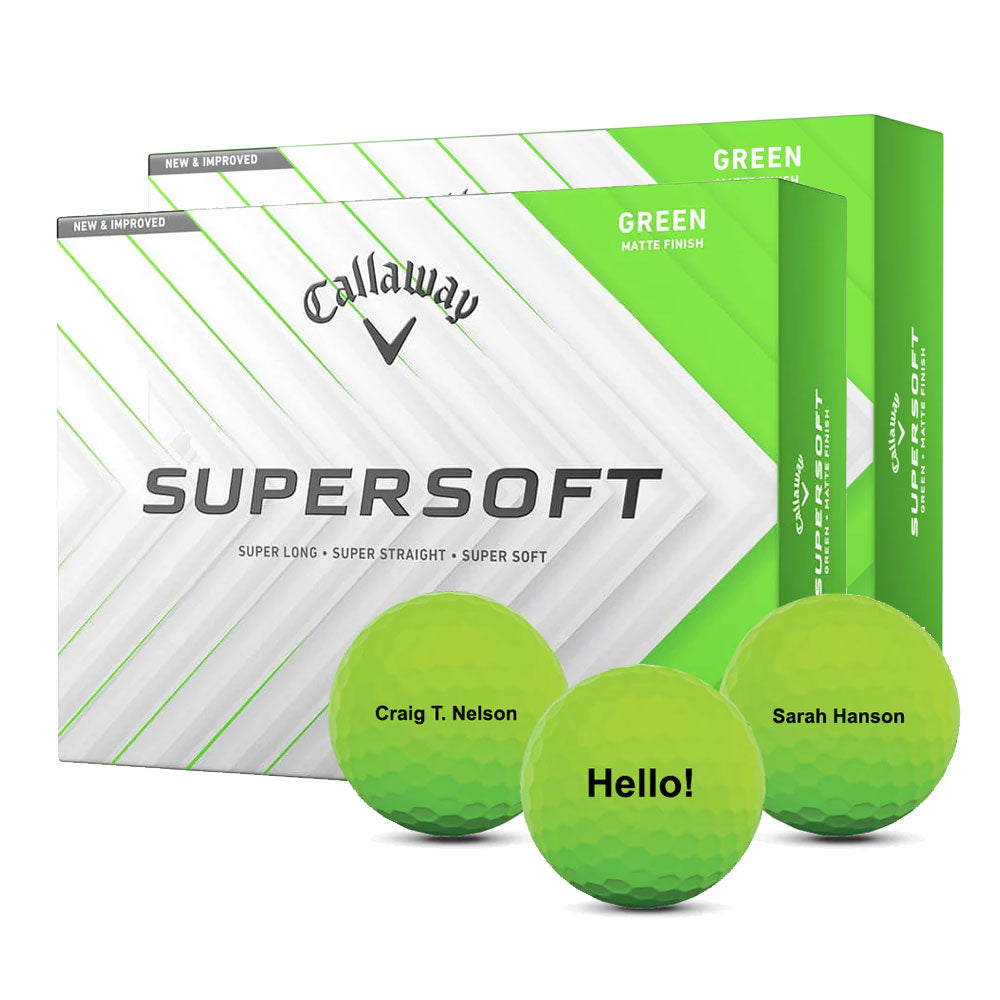 Callaway Supersoft Green Golf Balls 2 Dozen