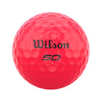 Wilson 50 Elite Pink Golf Balls One Dozen