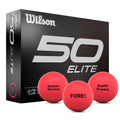 Custom Wilson 50 Elite Pink/Rose Golf Balls