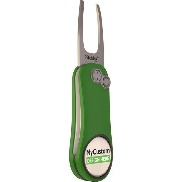 Green Pitchfix Hybrid 2.0 Divot Tool