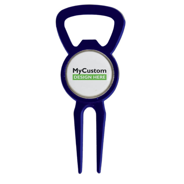 Divot Tool Bottle Opener Navy Blue