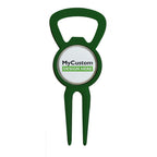 Divot Tool Bottle Opener Green