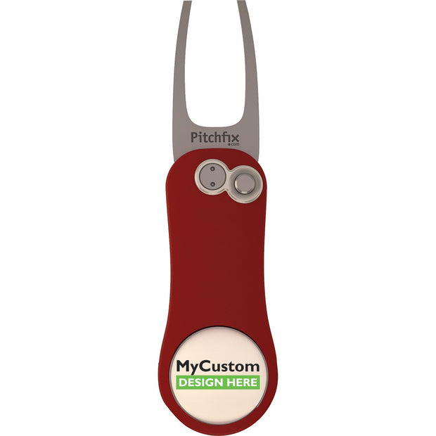 Red Pitchfix Original 2.0 Divot Tool