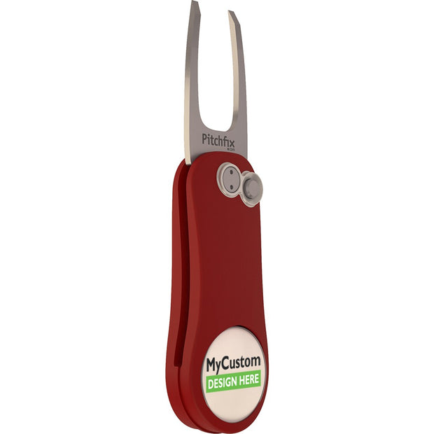 Red Pitchfix Original 2.0 Divot Tool