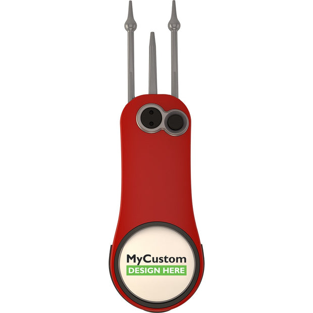 Red Pitchfix Fusion 2.5 Divot Tool