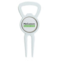 Divot Tool Bottle Opener White