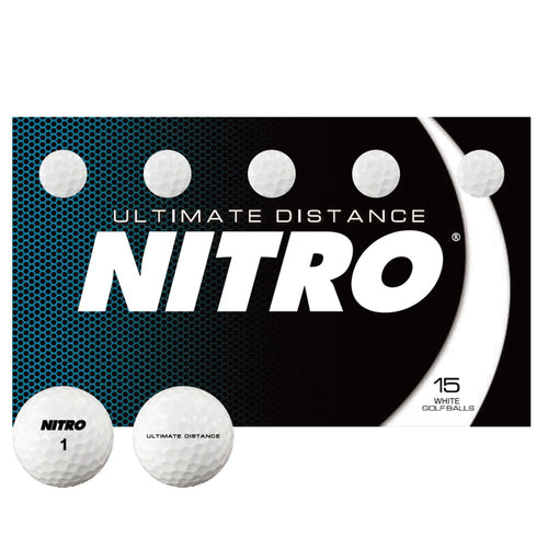 Custom Nitro Ultimate Distance Golf Balls - 15 BALL PACK