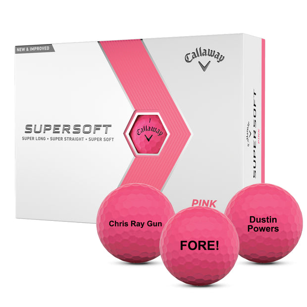 Callaway Supersoft Pink Golf Balls
