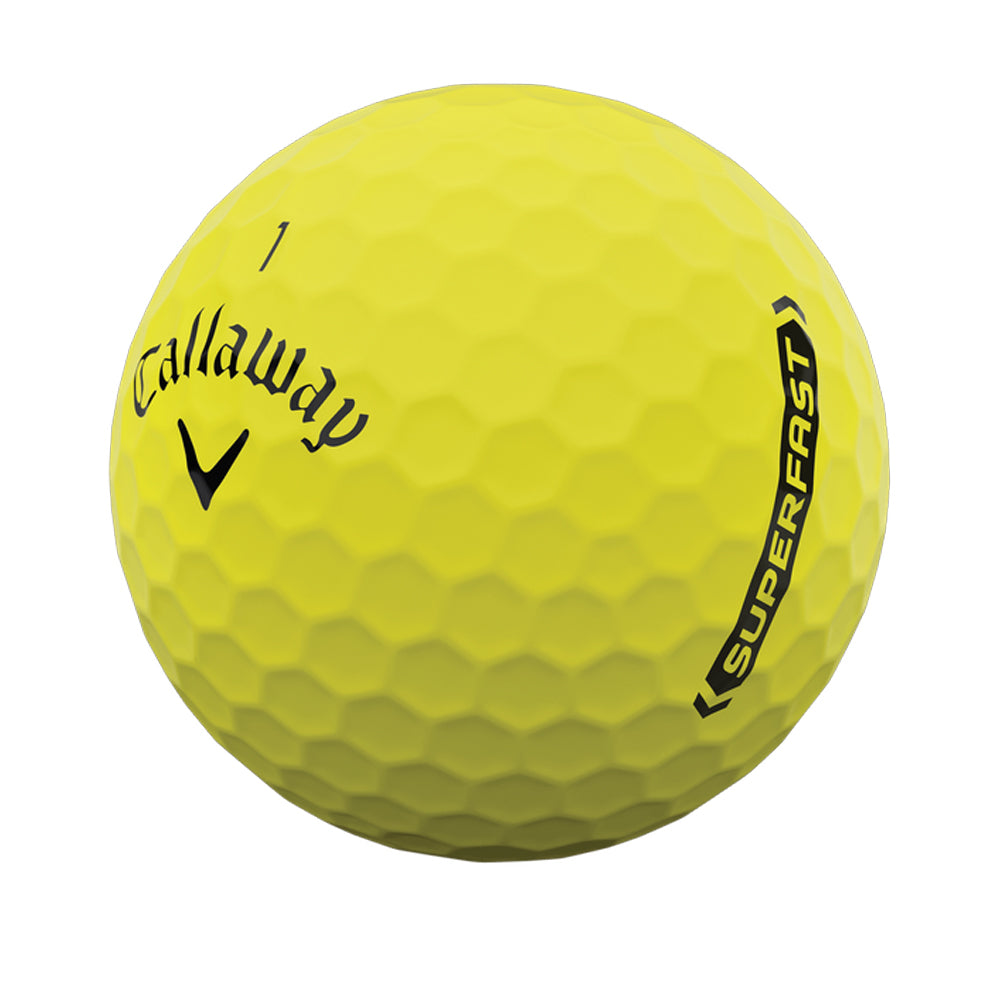 Custom Callaway Superfast Bold Yellow Golf Balls - 15 Ball Pack