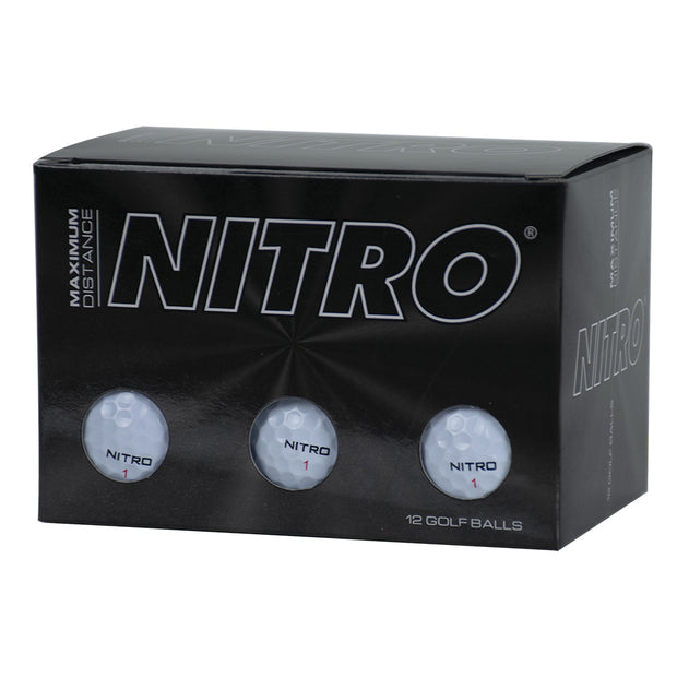 Nitro Maximum Distance Golf Balls - LOGO OVERRUN