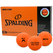 Spalding Molitor Orange Golf Balls - 15 BALL PACK