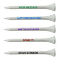 White Wood 3-1/4" Golf Tees - 50 PACK