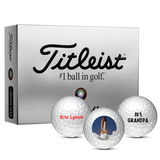 Custom Titleist Pro V1x Left Dash Golf Balls One Dozen