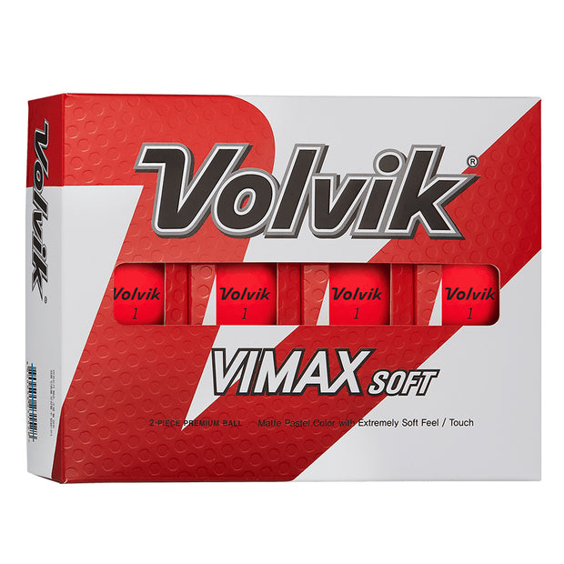 Volvik VIMAX Soft Red Golf Balls