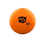Wilson 50 Elite Orange Golf Balls One Dozen