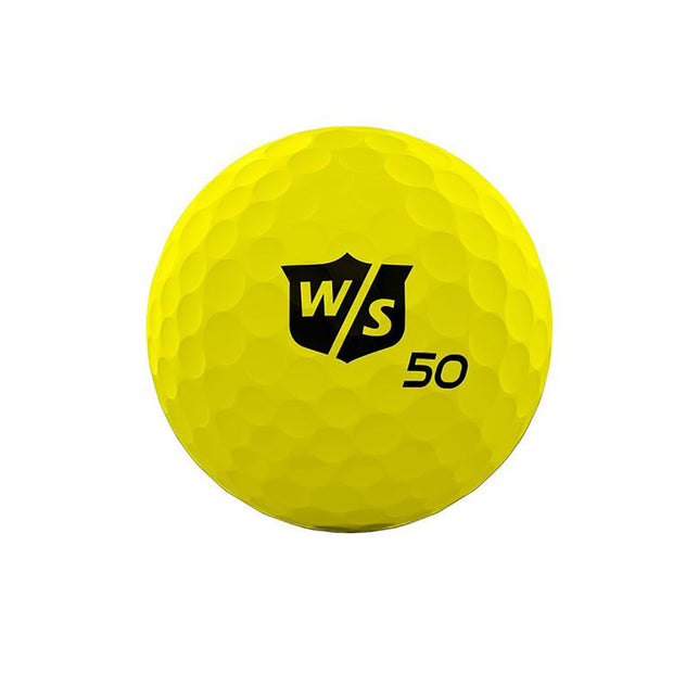 Wilson Staff 50 Elite Yellow Golf Balls One Dozen