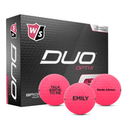 Wilson Duo Optix Pink Golf Balls One Dozen