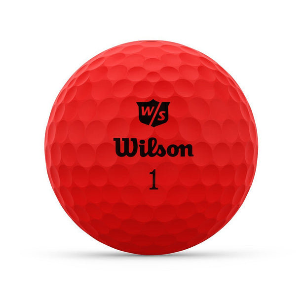 Wilson Duo Optix Red Golf Balls One Dozen