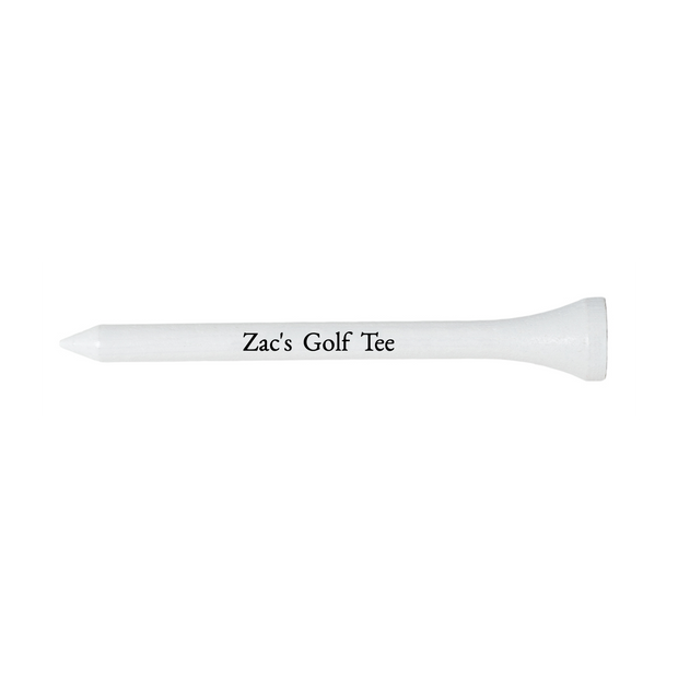 White Plastic Golf Tees - 100 PACK